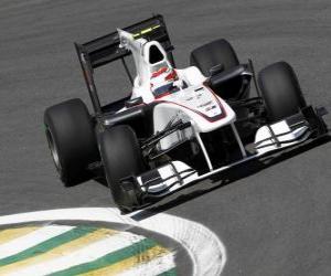 Puzzle Kamui Kobayashi - Sauber - Interlagos 2010